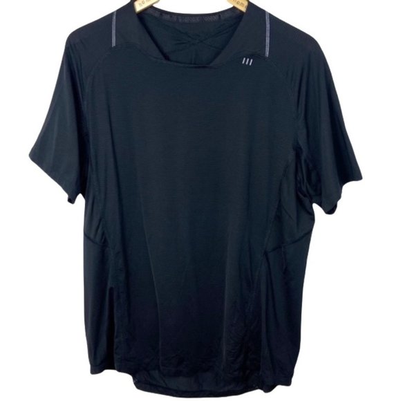 lululemon athletica Other - Lululemon Mens Black Short Sleeve T-Shirt Size XL Tee Anti Stink Breathable Top